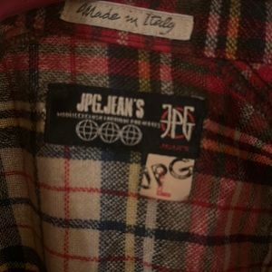 John Paul Gaultier Men's Plaid Shirt size L